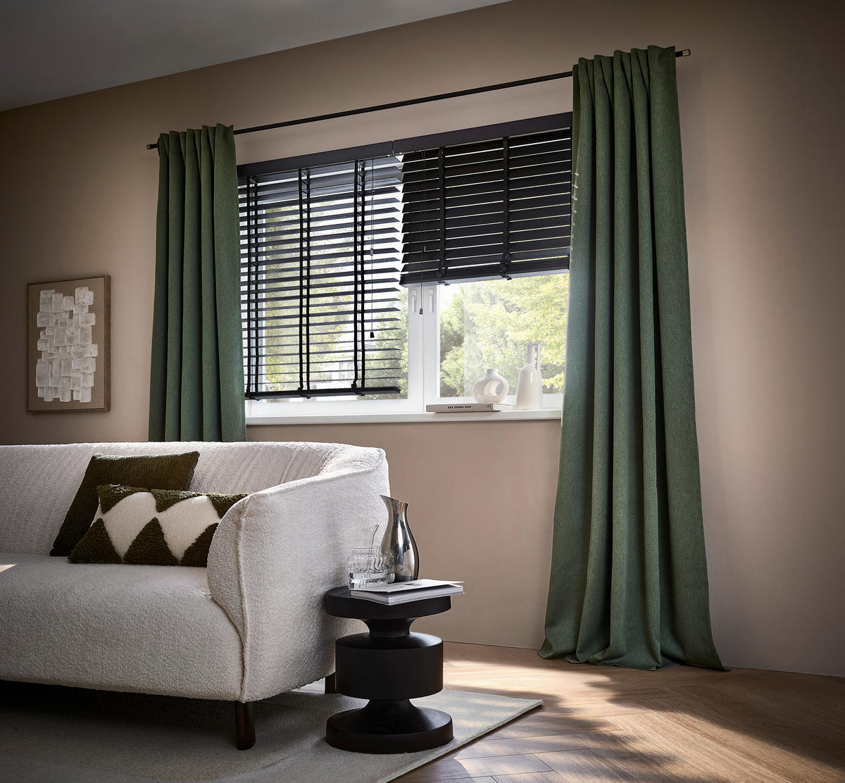 GOTOVA ZAVJESA zelena  135/245 cm  - zelena, Basics, tekstil (135/245cm) - Esposa