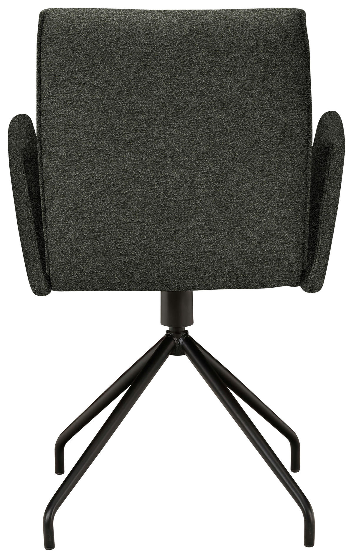 ARMLEHNSTUHL  in Stahl Webstoff, Mikrofaser  - Schwarz, Design, Textil/Metall (60/91/60cm) - Moderano