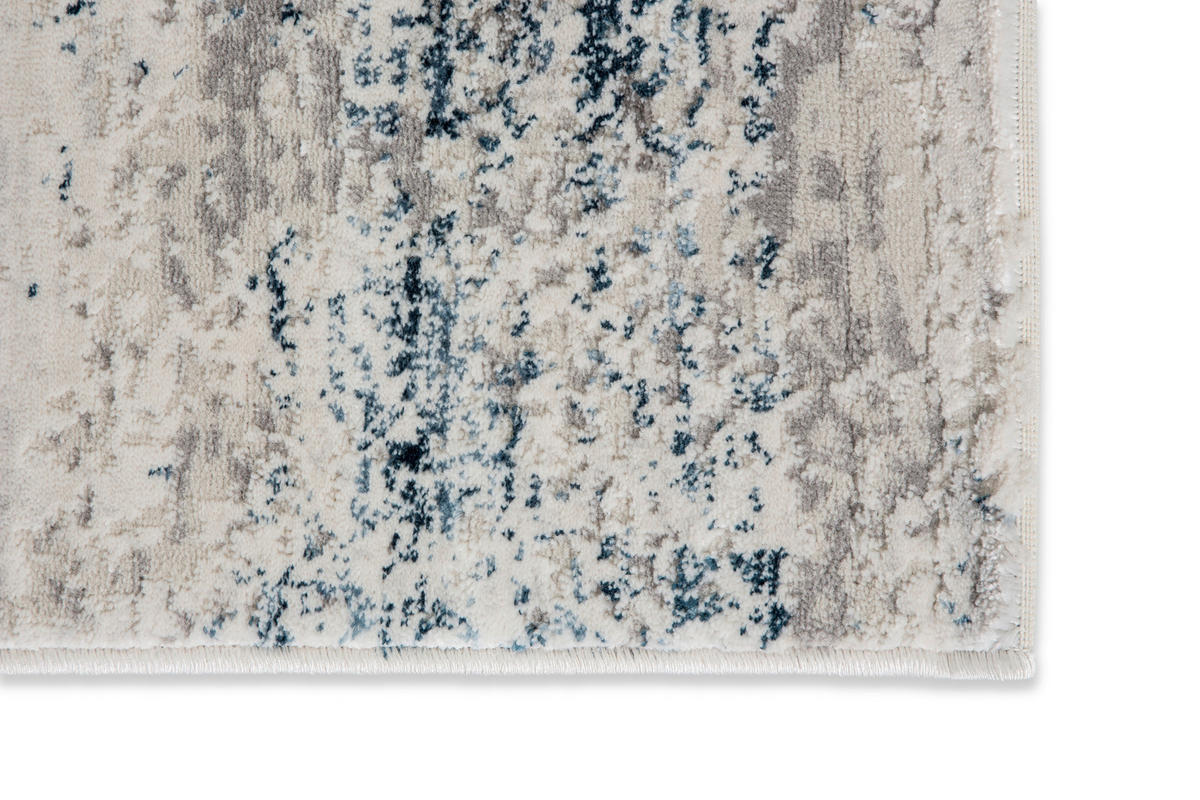 WEBTEPPICH 160/230 cm Noa Blau, Creme, Hellblau, Dunkelblau  - Blau/Creme, KONVENTIONELL, Textil (160/230cm)