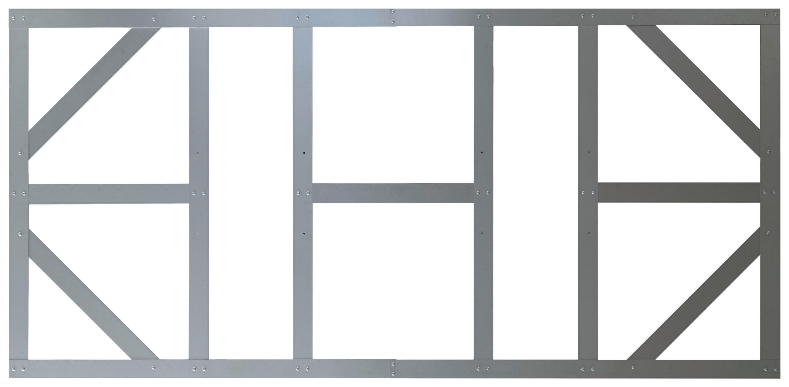 FUNDAMENT - Silberfarben, Basics, Metall (234/2/113cm)
