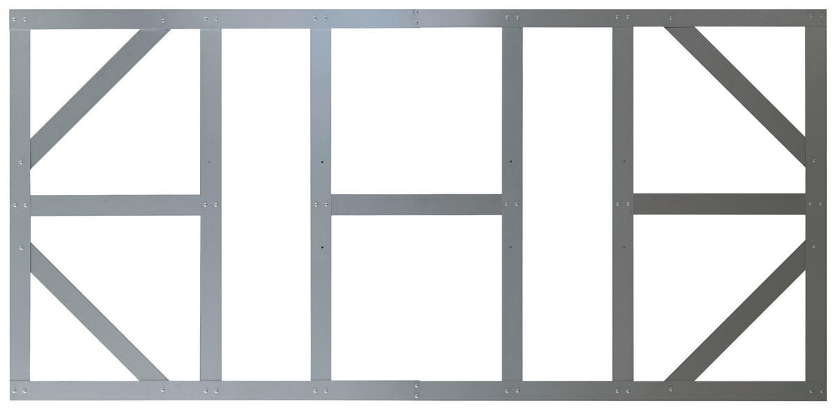 FUNDAMENT - Silberfarben, Basics, Metall (234/2/113cm)