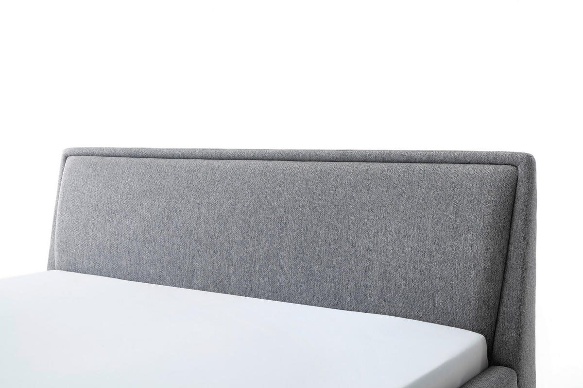 POLSTERBETT Grau 140/200 cm  - Eichefarben/Grau, MODERN, Holz/Textil (140/200cm) - Livetastic