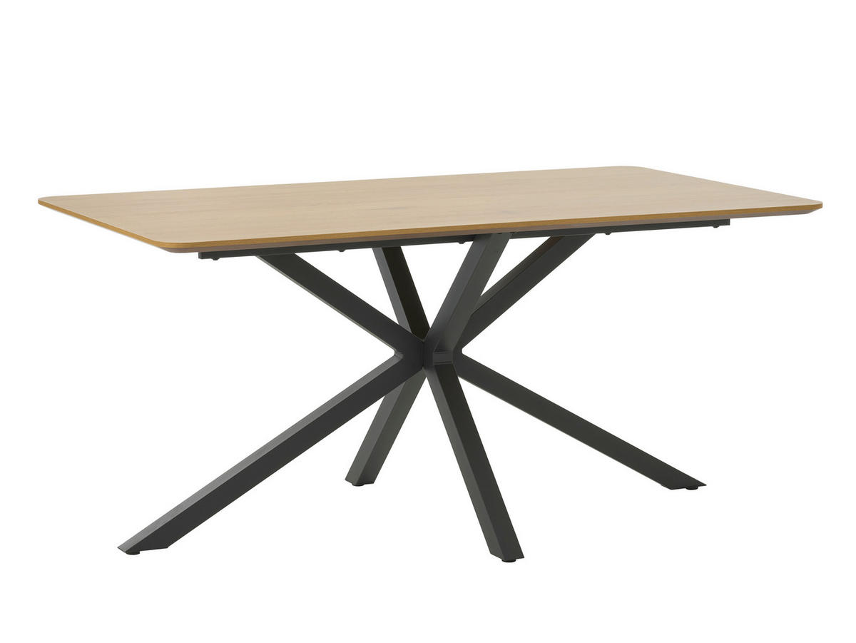 ESSTISCH in Holz 160/90/75 cm   - Naturfarben, MODERN, Holz/Metall (160/90/75cm) - Livetastic