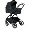 KOMBIKINDERWAGEN Verso Plus  - Schwarz, Basics, Textil (86/62,5/108cm) - Hartan