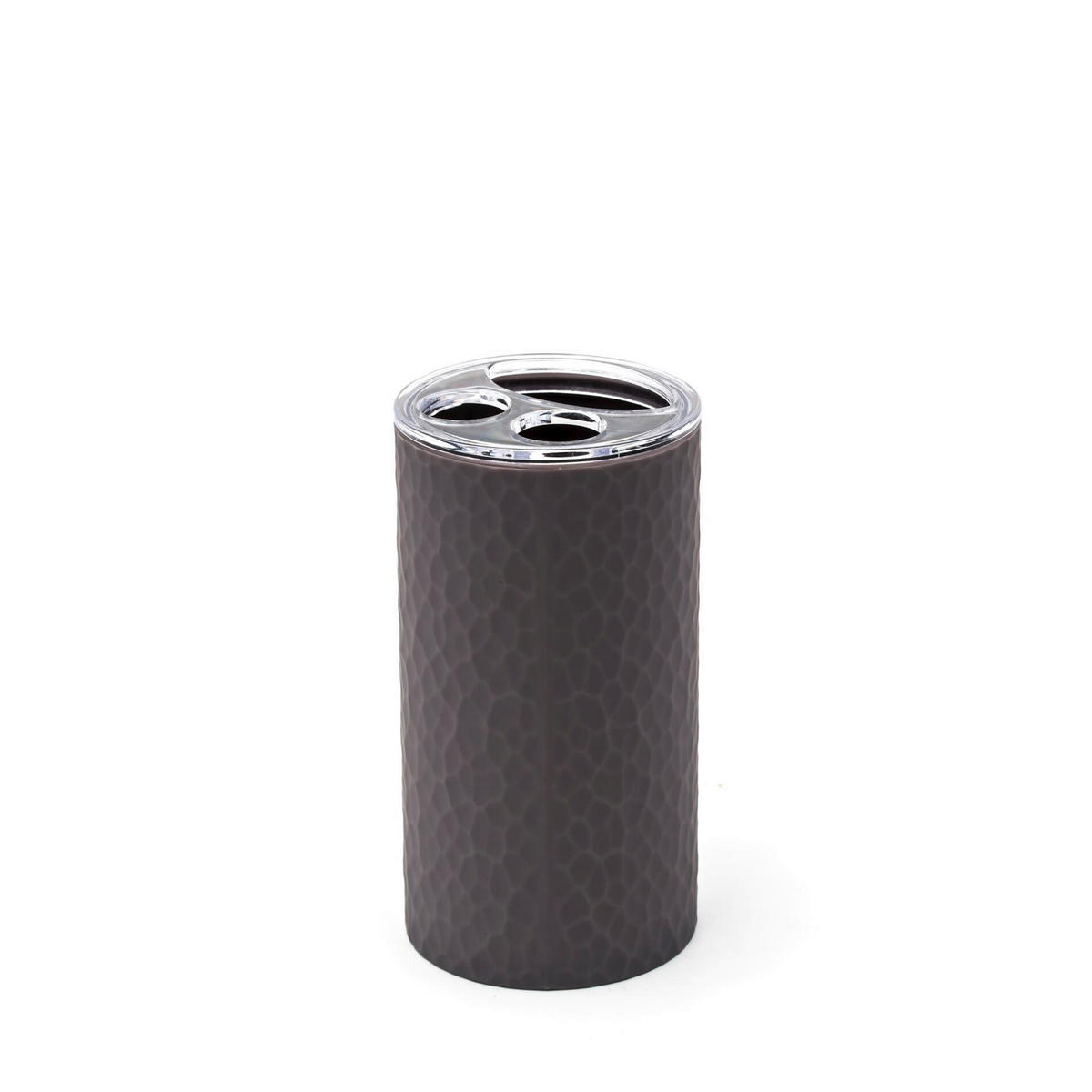 ZAHNPUTZBECHER Kunststoff  - Dunkelgrau, Basics, Kunststoff (7/12/7cm) - Sadena
