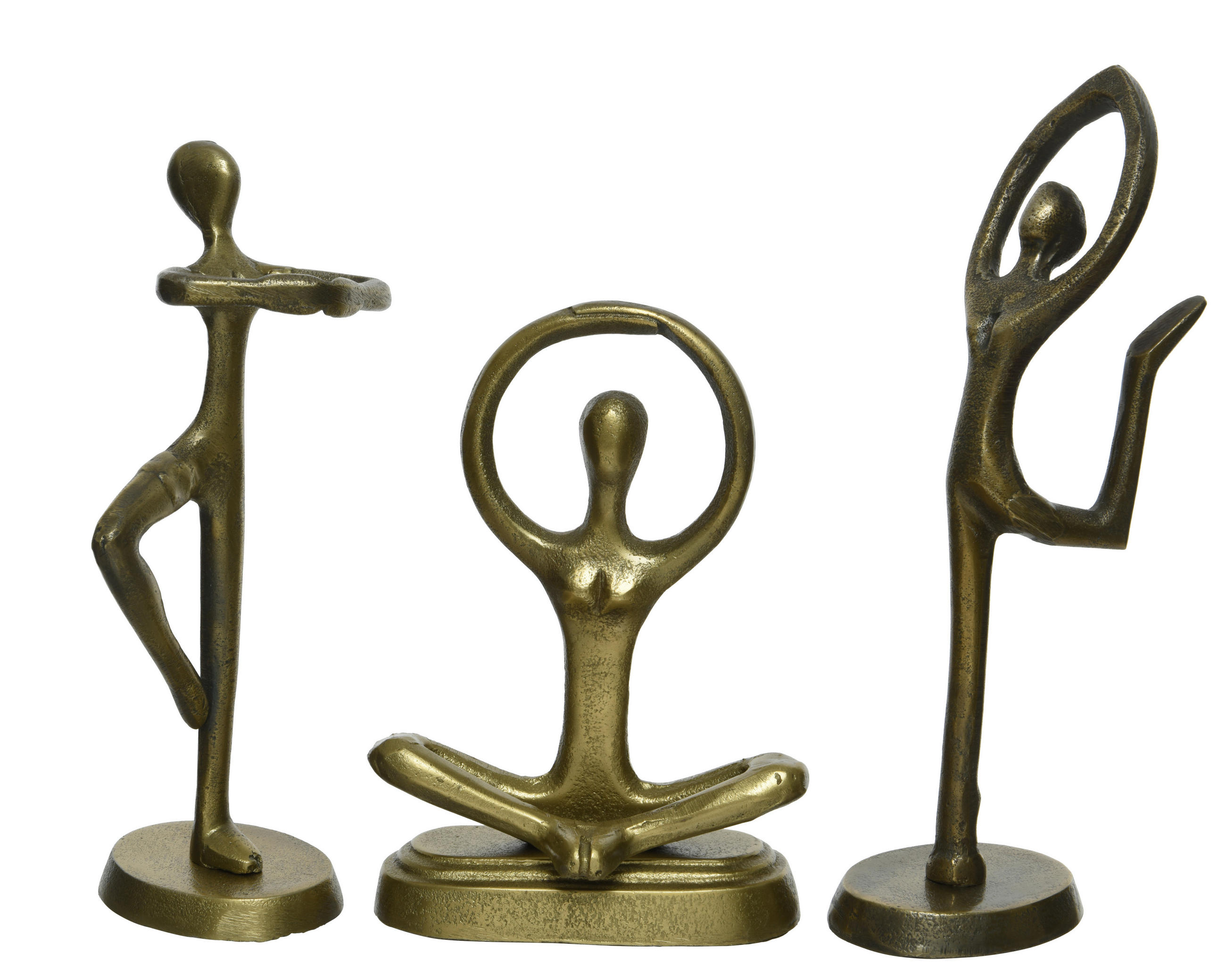 SKULPTURA - zlate barve, Basics, kovina (44,00/44,00/55,00cm)