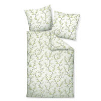 BETTWÄSCHE CHINCHILLA Flanell 135/200 cm  - Hellgrün/Grün, Basics, Textil (135/200cm) - Janine