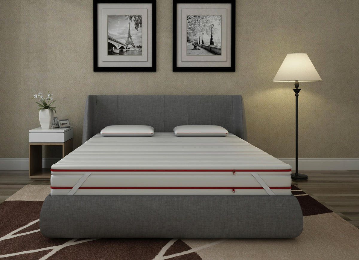 MATRATZENSET 100/200 cm  - Weiß, Basics, Textil (100/200cm) - Chameo