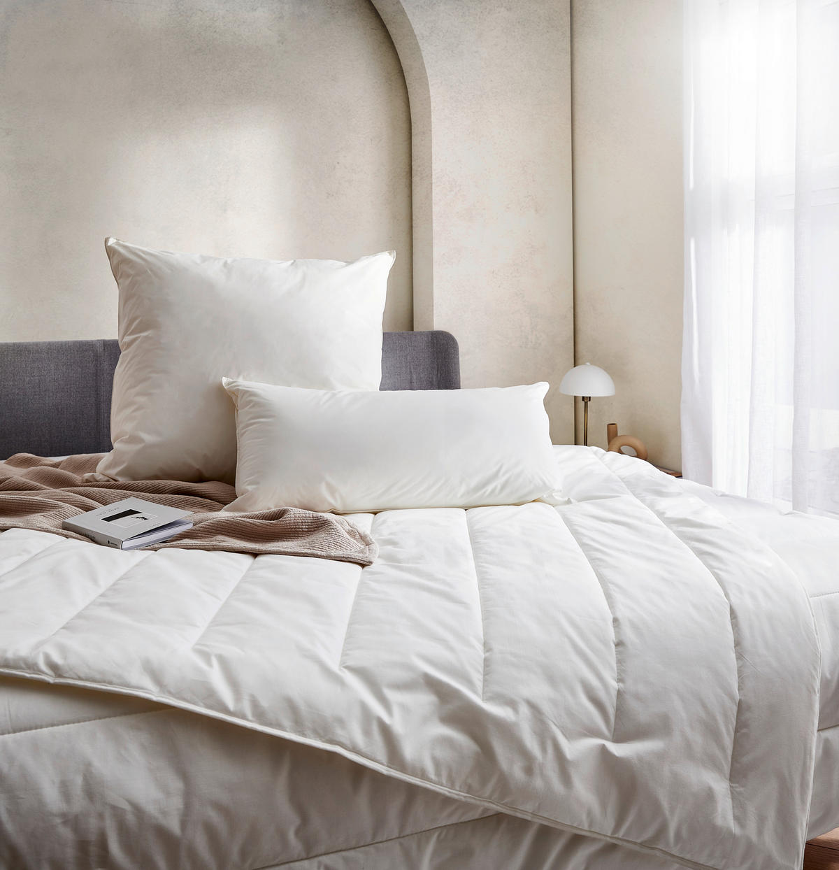 LETNÍ PŘIKRÝVKA, 135/200 cm, polyester - bílá, Konvenční, textil (135/200cm) - Centa-Star