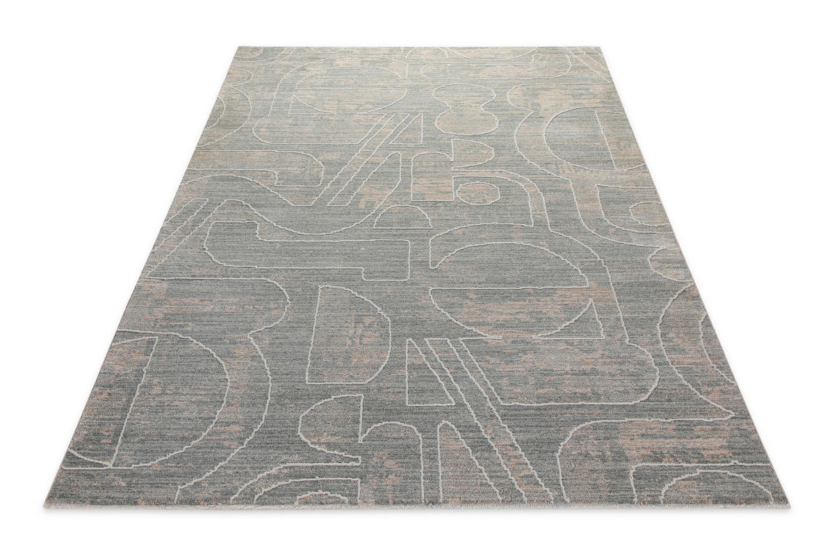 WEBTEPPICH  Wohnzimmer 80/150 cm Esprit Grau rechteckig  - Grau, Basics, Textil (80/150cm) - Esprit