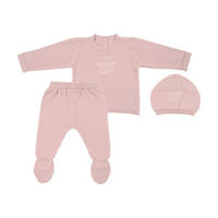 BABYBEKLEIDUNGSSET - Rosa, Basics, Textil (56null) - Avelia