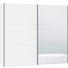 SCHWEBETÜRENSCHRANK in Weiß - Silberfarben/Weiß, Design, Glas/Holzwerkstoff (252,8/220/65cm) - Jutzler SCHWEBETÜRENSCHRANK in Weiß - Silberfarben/Weiß, Design, Glas/Holzwerkstoff (252,8/220/65cm) - Jutzler