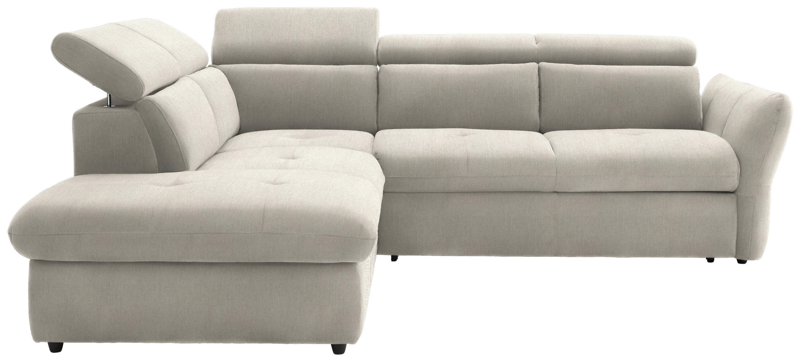 SEDEŽNA GARNITURA, velur krem barve, bež  - črna/krem barve, Design, umetna masa/tekstil (224/254cm) - Stylife