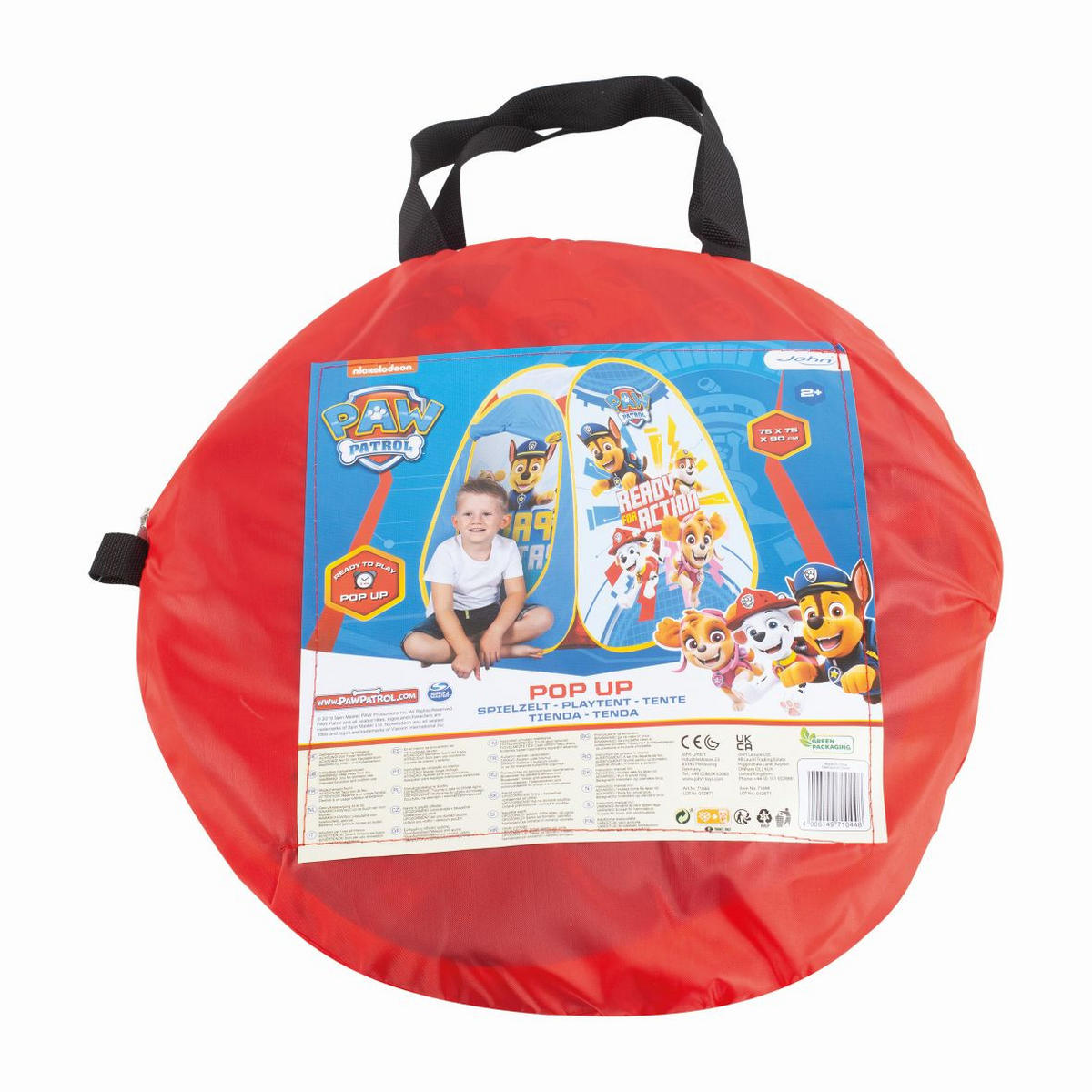 Pop Up Zelt Paw Patrol - Blau/Gelb, Basics, Textil (75/75/90cm)
