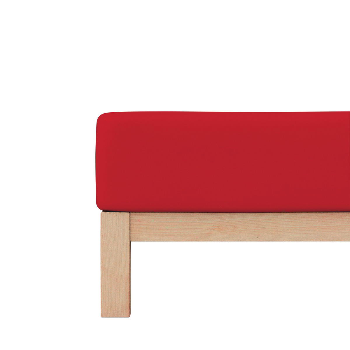 SPANNLEINTUCH 180-200/200-220 cm Jersey  - Dunkelrot, Basics, Textil (180-200/200-220cm) - Schlafgut