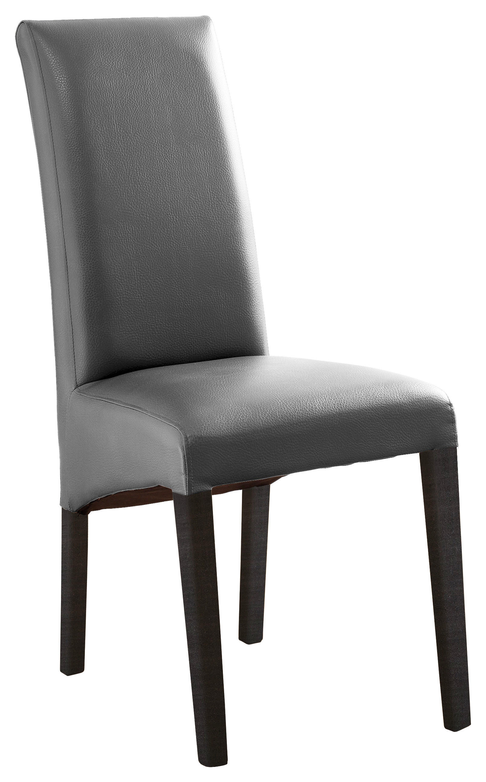 STUHL  in Lederlook  - Buche Kolonial/Grau, Konventionell, Holz/Textil (47/102/57cm) - Carryhome