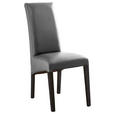STUHL  in Lederlook Textil  - Buche Kolonial/Grau, KONVENTIONELL, Holz/Textil (47/102/57cm) - Carryhome