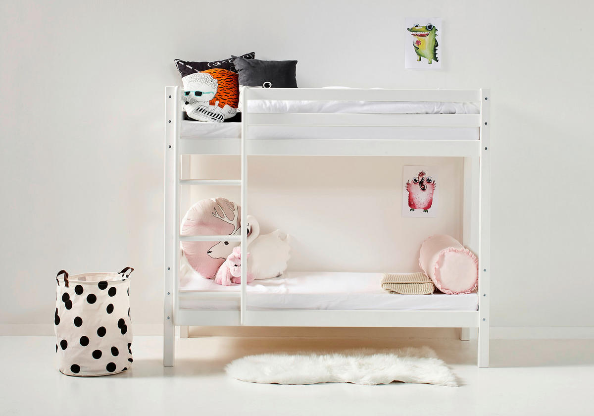 ETAGENBETT - Weiß, MODERN, Holz (70/160cm) - MID.YOU