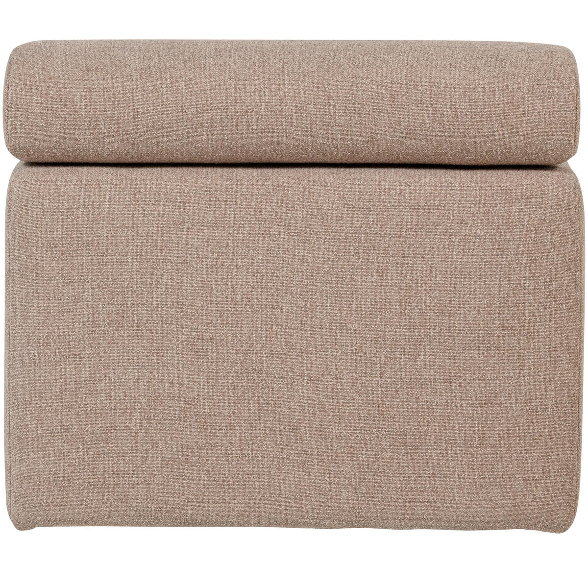 SOFAELEMENT Novi in Bouclé Taupe  - Taupe/Schwarz, Design, Kunststoff/Textil (82/86/113cm) - Livetastic