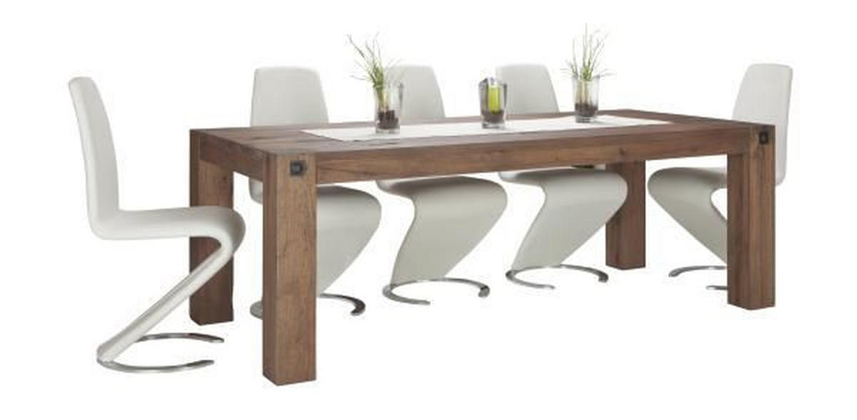 ESSTISCH Eiche massiv rechteckig Eichefarben  - Eichefarben, Design, Holz (220/100/76cm) - Landscape