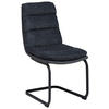 SCHWINGSTUHL  in Eisen Webstoff  - Anthrazit/Schwarz, MODERN, Textil/Metall (45/91.5/62cm) - Livetastic