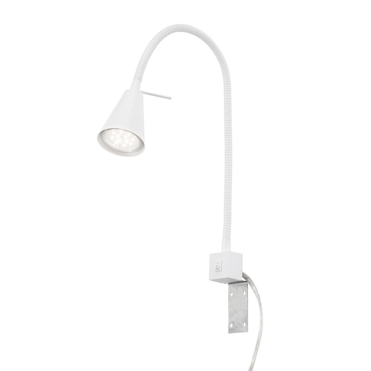 LED-WANDLEUCHTE 5,8/40,3 cm   - Weiß, Basics, Metall (5,8/40,3cm) - Briloner