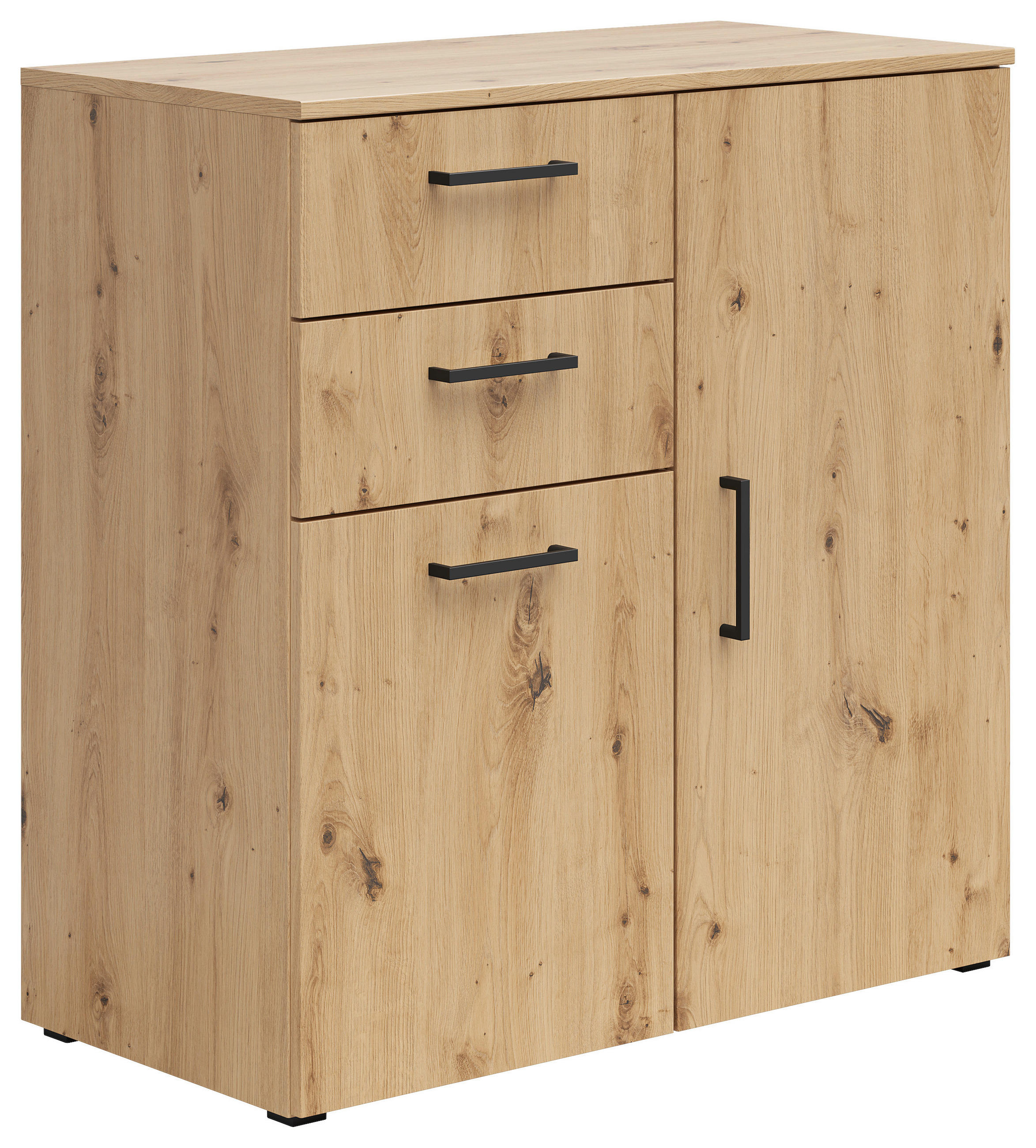 KOMMODE  in 80/83/40 cm  - Anthrazit/Schwarz, MODERN, Holzwerkstoff/Kunststoff (80/83/40cm) - Carryhome