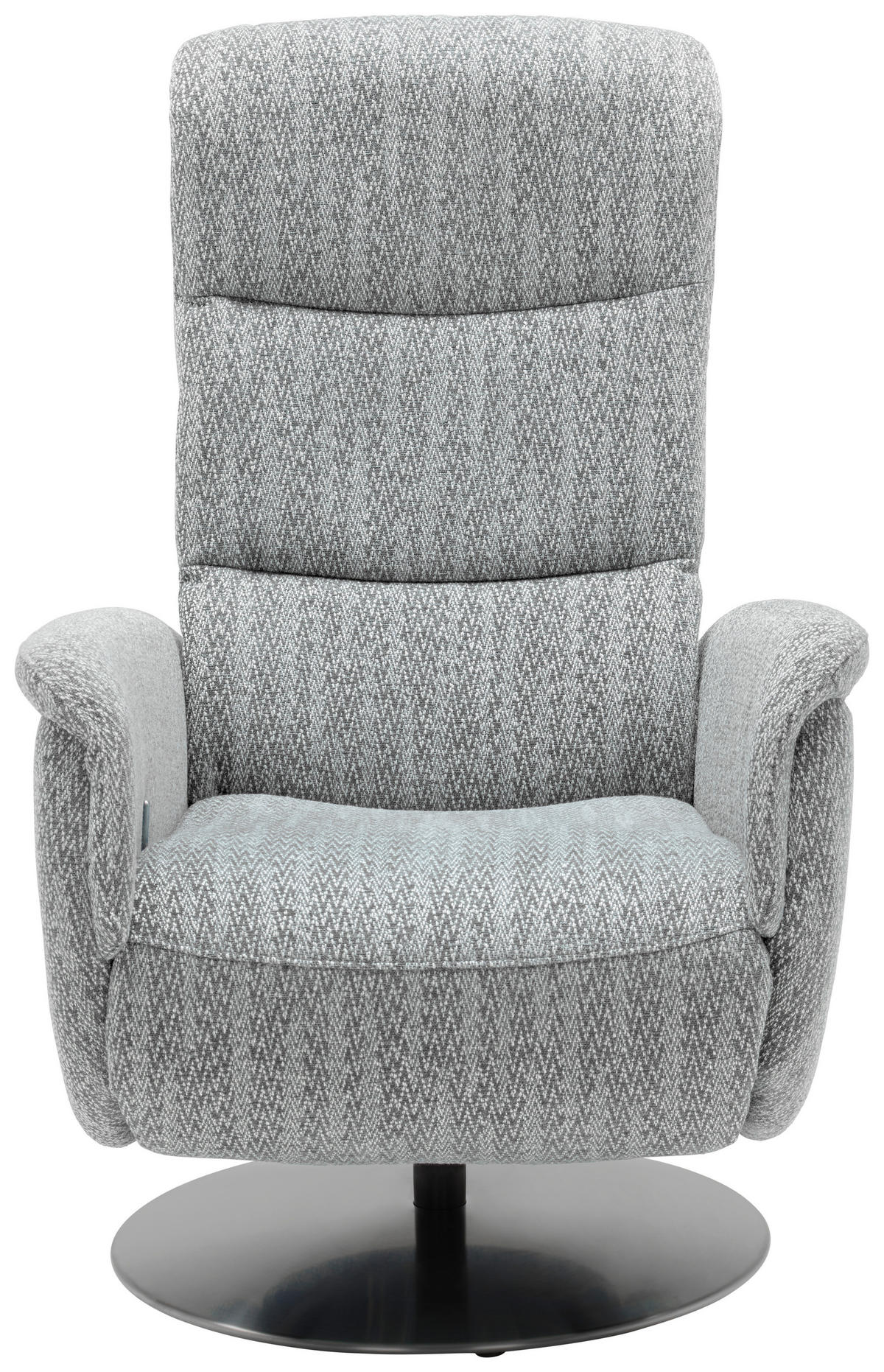 RELAXSESSEL in Textil Grau  - Edelstahlfarben/Grau, Design, Textil/Metall (71/112/83cm) - Dieter Knoll