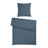 BETTWÄSCHE 2-teilig Kyoto Flachgewebe 135/200 cm  - Dunkelblau, Basics, Textil (135/200cm) - Bio:Vio
