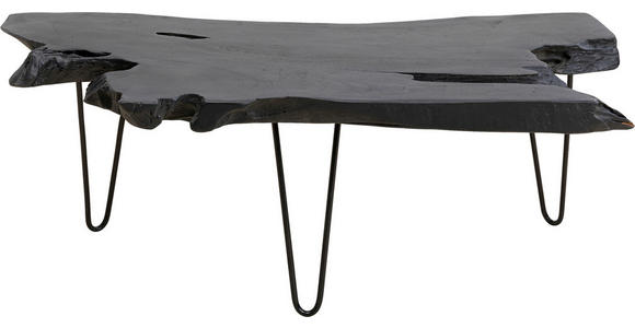 COUCHTISCH in Holz, Metall 100/40/40 cm - Schwarz, Design, Holz/Metall (100/40/40cm) - Ambia Home