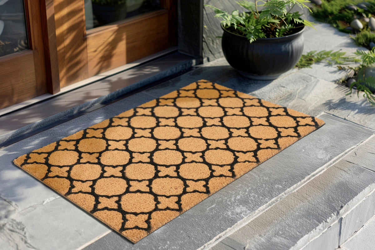 FUßMATTE 40/60 cm  - Hellbraun, Basics, Textil (40/60cm) - Kayoom