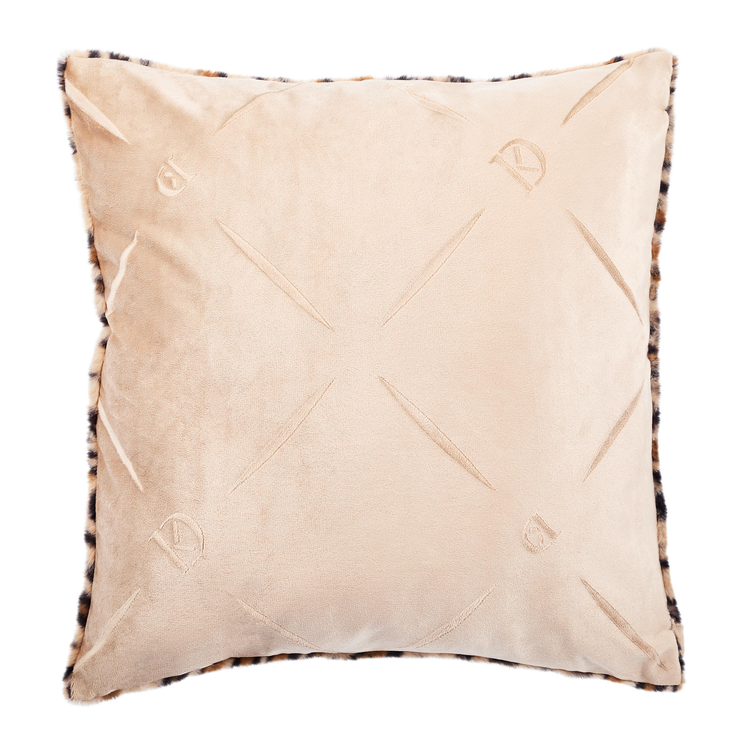 FELLKISSENHÜLLE 48/48 cm  - Schwarz/Braun, Textil (48/48cm) - Dieter Knoll