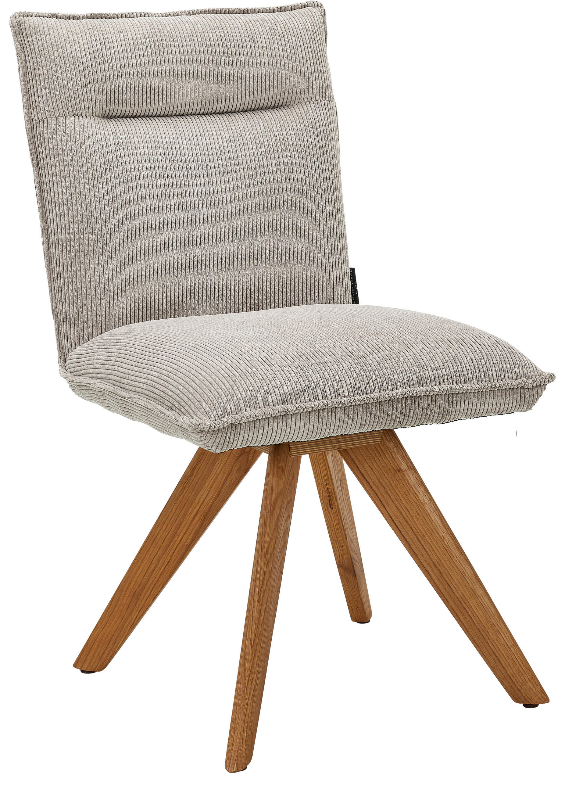 STUHL in Holz, Textil Ecru  - Ecru/Wildeiche, Design, Holz/Textil (47/87/62cm) - Johann Jakob
