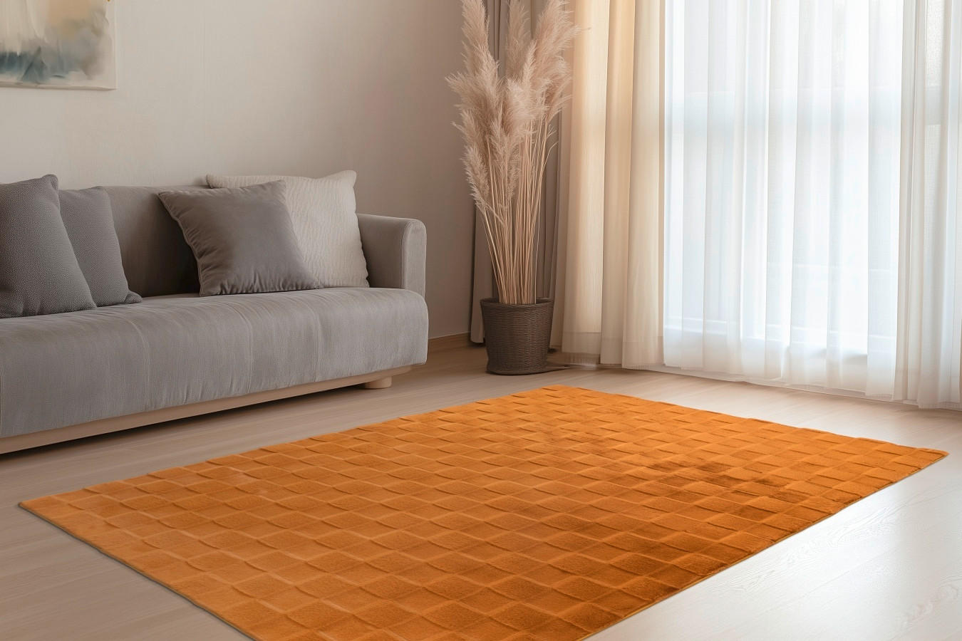 TKANI TEPIH 160/230 cm   bakrenaste boje   - bakrenaste boje, Basics, tekstil/plastika (160/230cm)