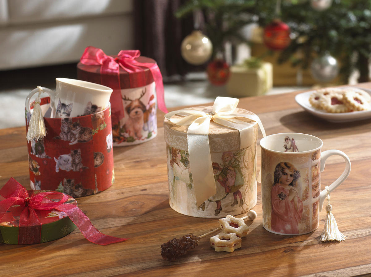 ŠÁLKA NA KÁVU nový kostný porcelán (new bone china)  - lila/hnedá, Trend, kartón/papier (320ml)