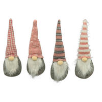 Spiriduș Xmassale - roz aprins/alb, Lifestyle, textil (9cm) - X-Mas
