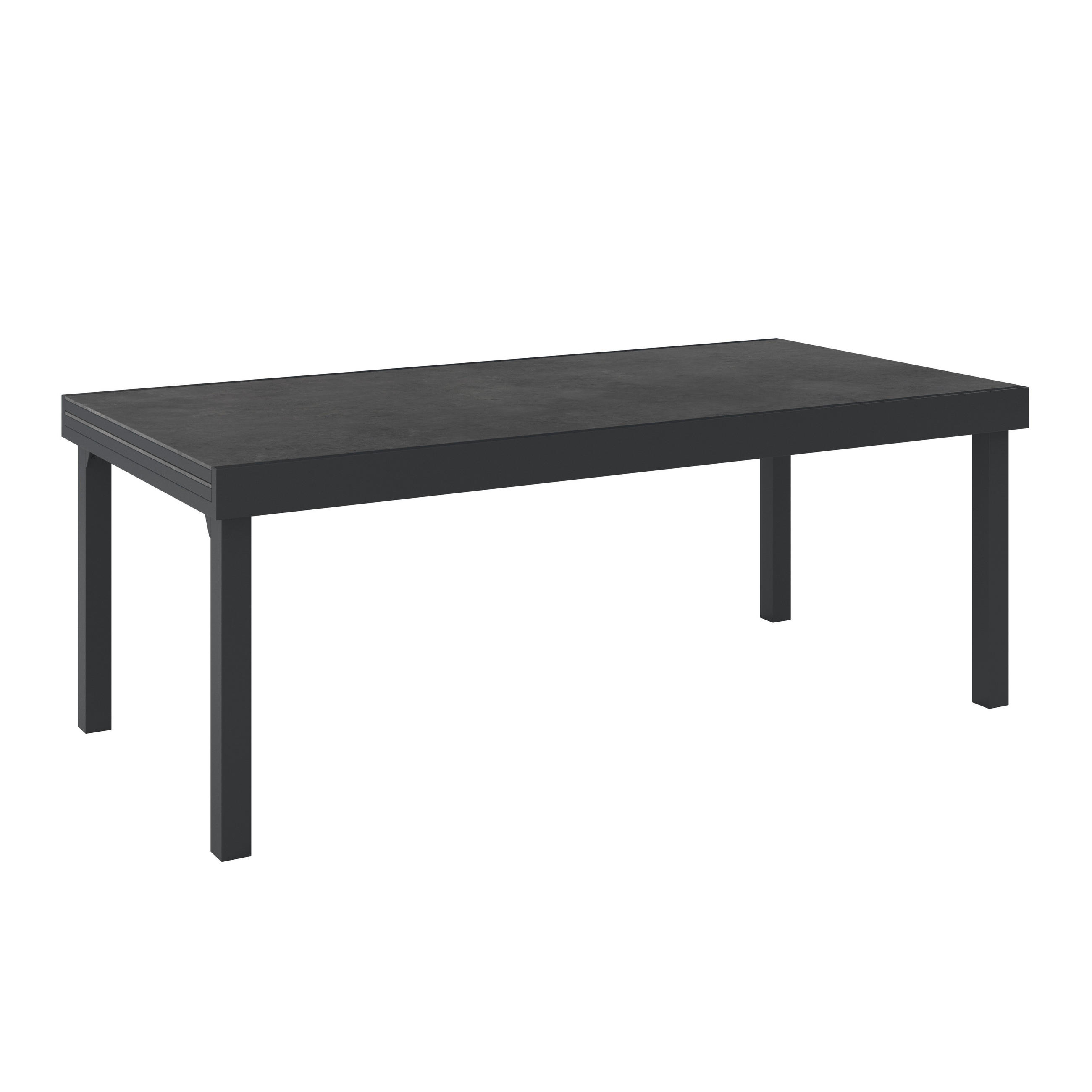 GARTENTISCH  - Anthrazit, MODERN, Kunststoff/Metall (200/320/75/100cm) - Ambia Garden