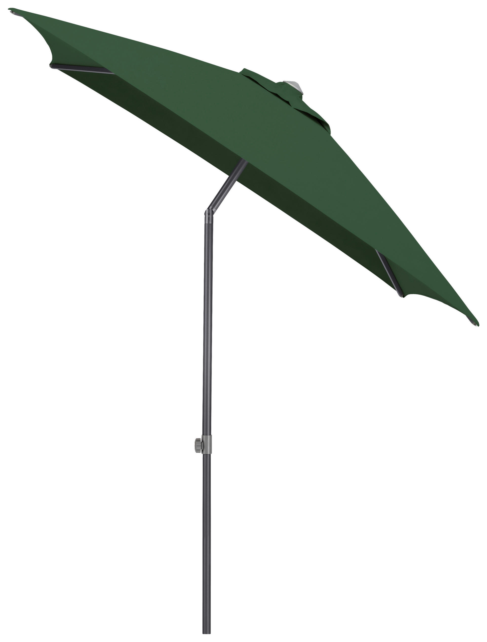 SONNENSCHIRM 200 cm Grün  - Anthrazit/Grün, Basics, Textil/Metall (200/200cm) - Kettler