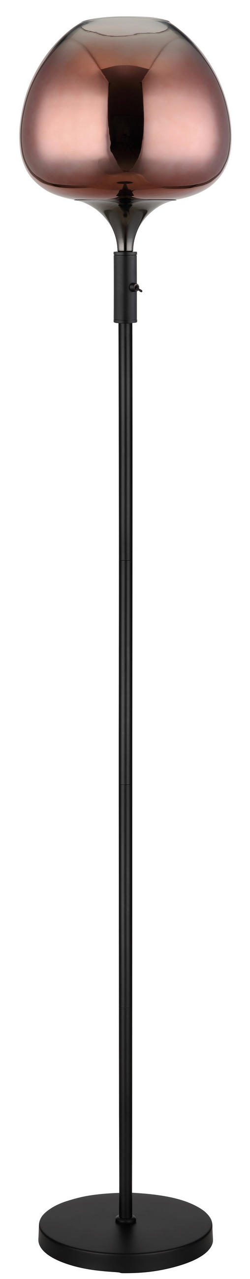 GOLVLAMPA 29/165 cm    - klar/kromfärg, Basics, metall/glas (29/165cm) - Globo