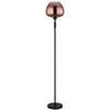 STEHLEUCHTE - Klar/Chromfarben, Basics, Glas/Metall (29/165cm) - Globo