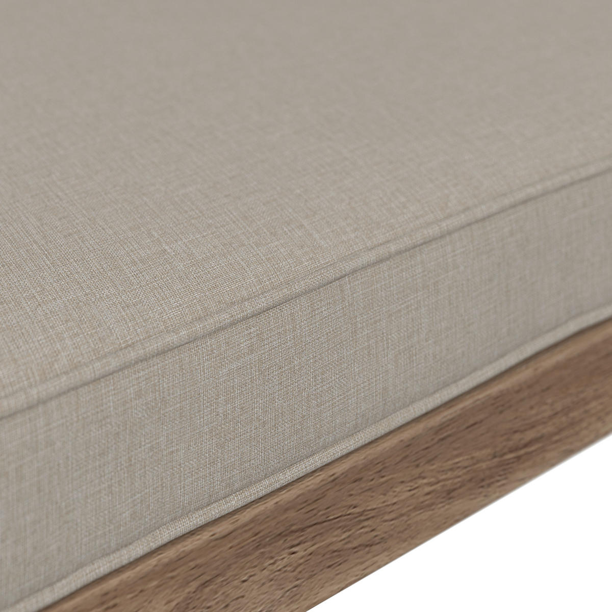 BAŠTENSKA GARNITURA  - boja akacije/krem, Moderno, drvo/tekstil (250/250cm) - Bessagi Garden