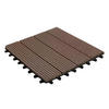 TERRASSENFLIESE 30/30 cm WPC Royal  - Dunkelbraun, MODERN, Holzwerkstoff (30/30cm) - Floordirekt