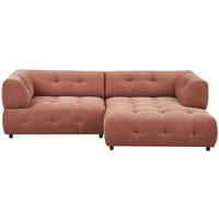 SOFFA i rostfärgad  - svart/rostfärgad, Design, textil/plast (244/73/140cm) - Pure Home Comfort