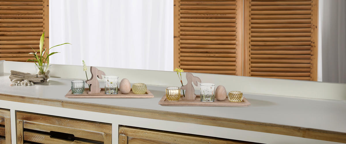 PODSTAVEK ZA ČAJNE SVEČKE         40/12,5/1,8 cm     večbarvno  - večbarvno, Trendi, kovina/umetna masa (40/12,5/1,8cm)