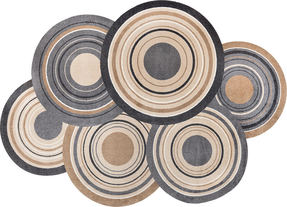 FLACHWEBETEPPICH 140/200 cm Cosmic Colour Naturfarben  - Naturfarben, KONVENTIONELL, Kunststoff/Textil (140/200cm) - wash+dry