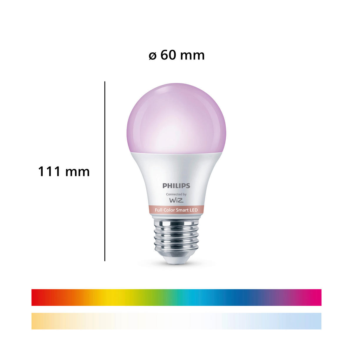 LED-LEUCHTMITTEL E27 9 W 806 lm  - Weiß, Basics, Kunststoff (6/11,1/6cm) - Philips