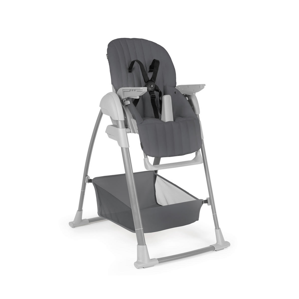 HOCHSTUHL-SET Sit N Relax 3in1 Dunkelgrau Dark Grey  - Dunkelgrau, Basics, Kunststoff/Textil (56/106/85cm) - Hauck