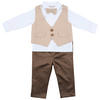 FESTTAGSANZUG Festtagsbekleidung  - Beige/Braun, Basics, Textil (86null)