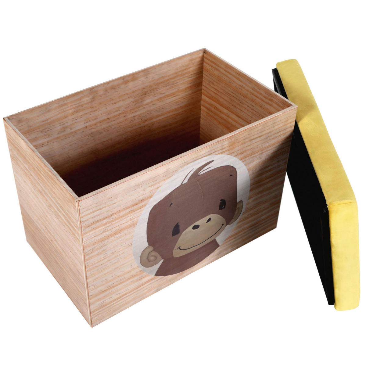 SPIELZEUGTRUHE Anouk  - Gelb, KONVENTIONELL, Holz (50/40/30cm)