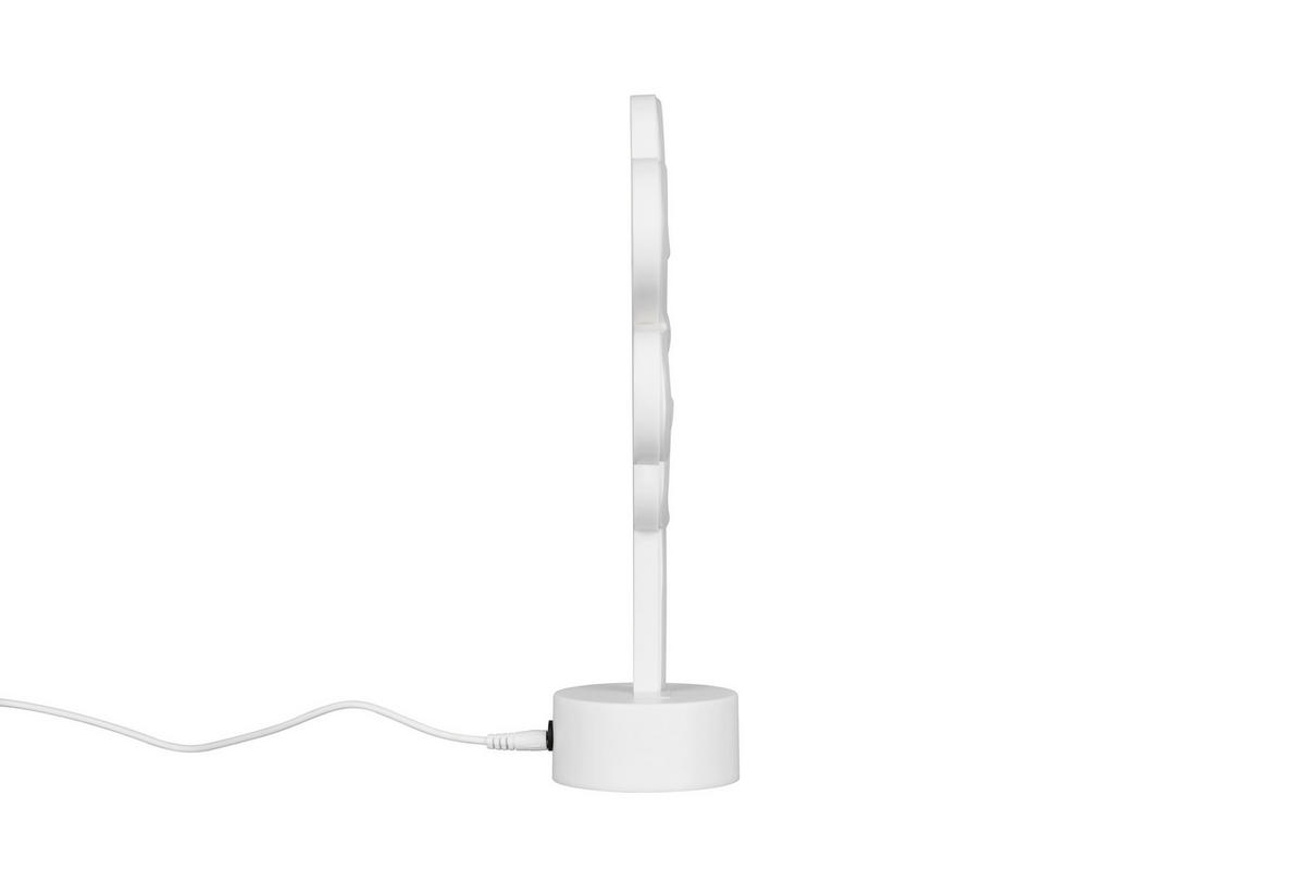 LED-TISCHLEUCHTE Rose 21/31/8,5 cm  - Weiß, LIFESTYLE, Kunststoff (21/31/8,5cm)